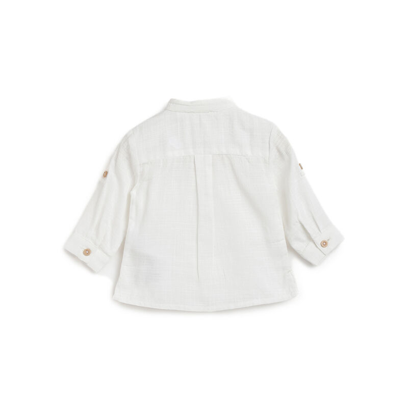 Boys Bronze Solid Long Sleeve Shirt image number 1